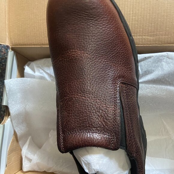 **Hytest** Men's FootRests XT Stealth Nano Toe Slip On Safety Shoes Brown 10 NWT - Picture 3 of 6